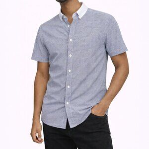 Express Slim Fit Button-Up Shirt – Men’s Medium (Runs Small)